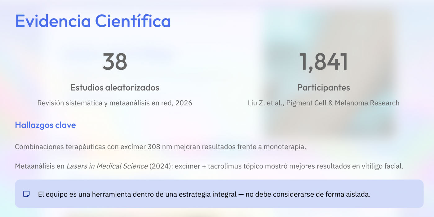 láser para vitíligo